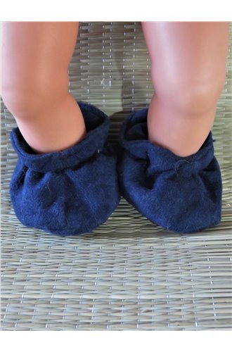 slofjes fleece blauw V 