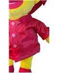 Regenjas met zuidwesterpet rood V673