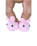Konijnen slippers roze