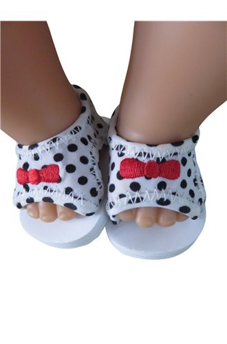 Sandalen wit/zwart 