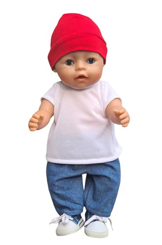 T shirt korte mouw wit V390 