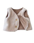 Bodywarmer Borg/Bont, gevoerd