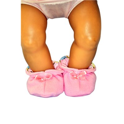 Slofjes joggingstof, gevoerd
