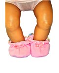 Slofjes joggingstof, gevoerd