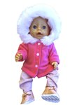 winterjas met bontcapuchon 