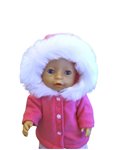 winterjas met bontcapuchon 
