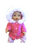 winterjas met bontcapuchon 