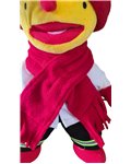 Muts, sjaal en wantjes rood V137