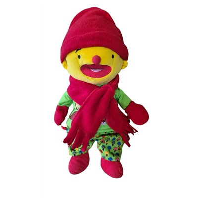 Muts, sjaal en wantjes rood V137