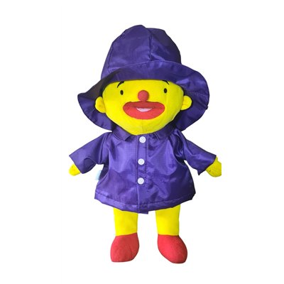 Regenjas met zuidwester paars, gevoerd V781