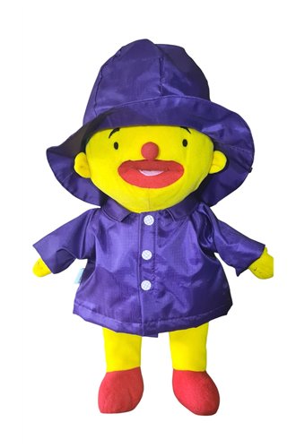 Regenjas met zuidwester paars, gevoerd V781