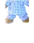 2 dlg pyjama klassiek  l. blauw V 789